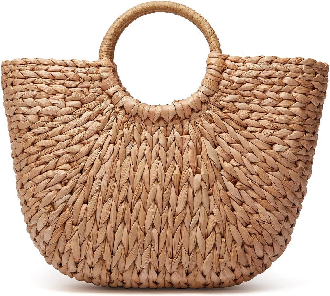 Kukuzhu Womens Large Straw Beach Tote Bag Hobo Summer Handwoven Bags ...
