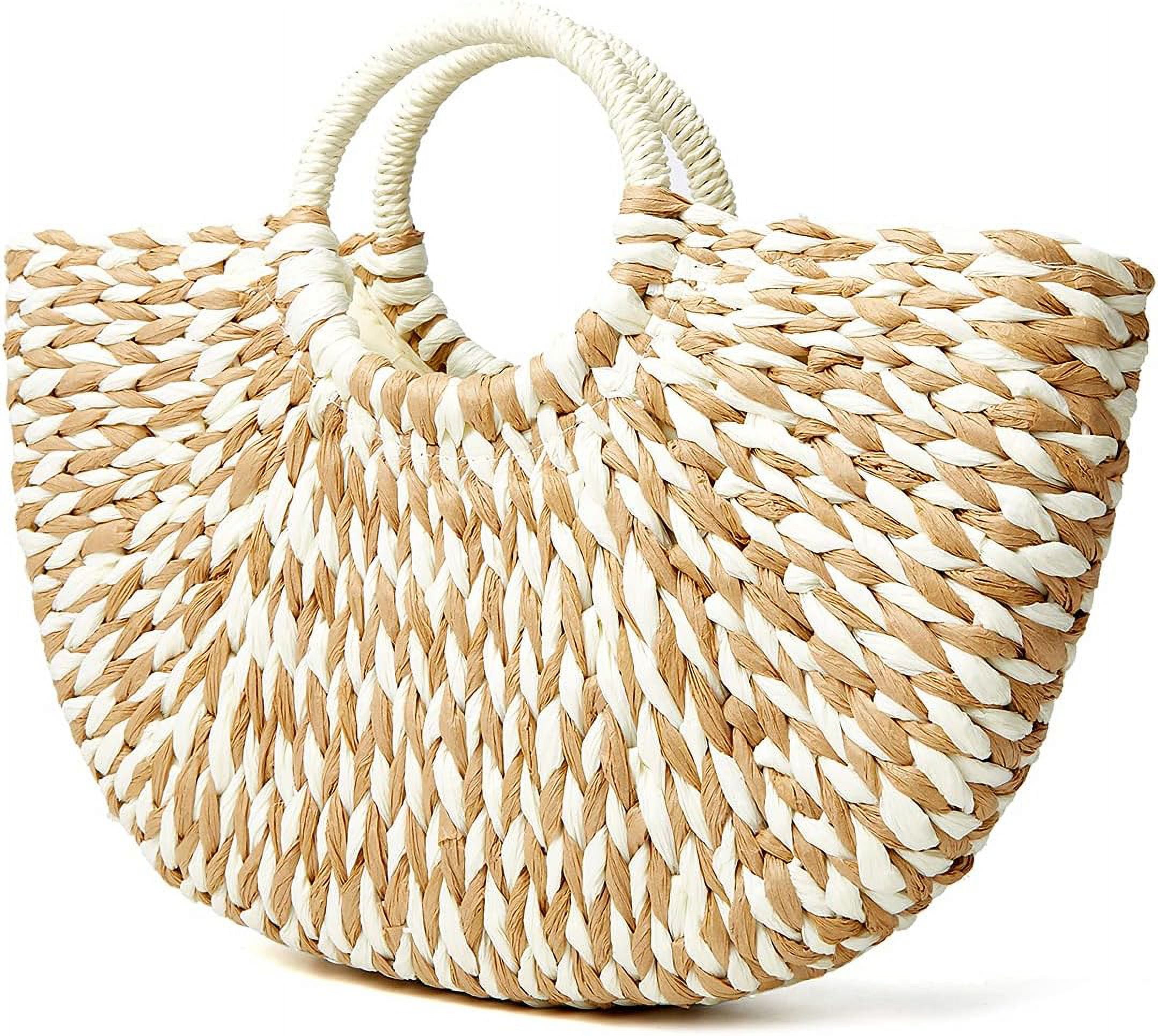 Kukuzhu Womens Large Straw Beach Tote Bag Hobo Summer Handwoven Bags ...