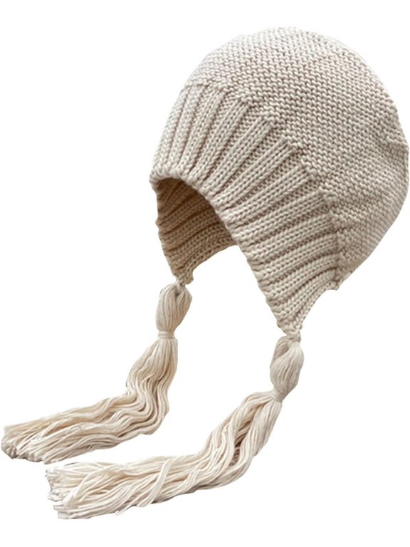 Womens Peruvian Winter Hat Warm Knit Beanie Hat with Ear Flaps Tassel Chullo Hat Wool Cap Outdoor