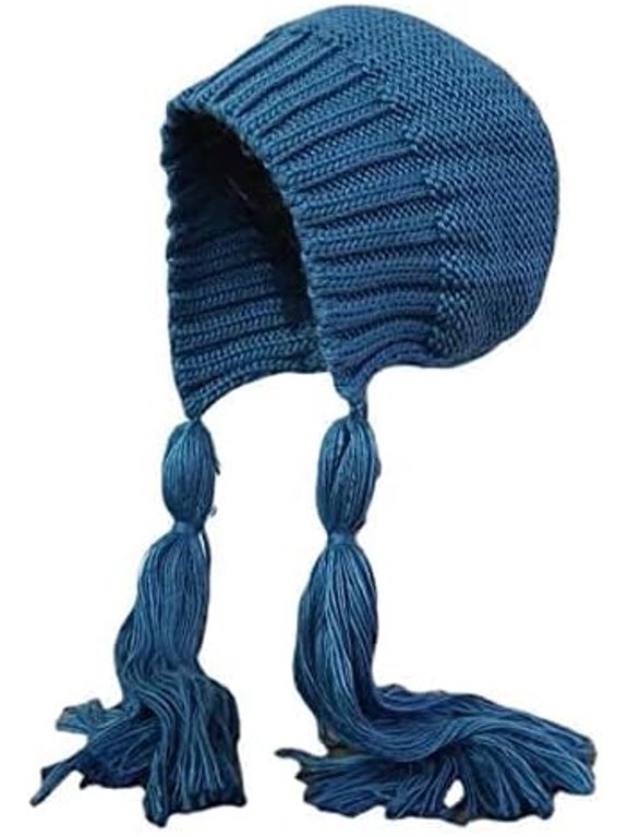 Womens Peruvian Winter Hat Warm Knit Beanie Hat with Ear Flaps Tassel Chullo Hat Wool Cap Outdoor