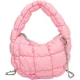 thumbnail image 1 of Kukuzhu Womens Quilted Crossbody Bag Puffer Top Handle Bag Quilted Handbag Nylon Padded Shoulder Bag Cloud Pleated Mini Hobo Bag, 1 of 7