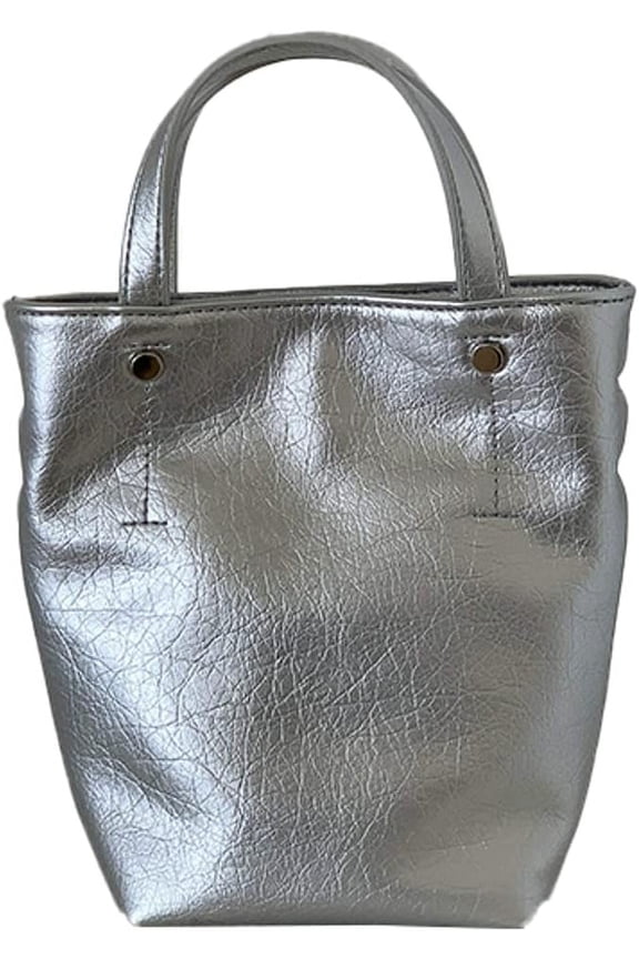 Womens Small Bucket Bag Magnetic Leather Crossbody Bag Vintage Tote Shoulder Bag Hobo Purses Bag