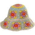 thumbnail image 1 of Kukuzhu Womens Straw Sun Hat Floral Woven Bucket Hat Y2k Aesthetic Accessories Foldable Floppy Boho Beach Cap Cute Preppy Stuff, 1 of 7