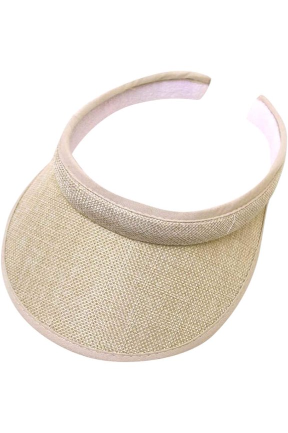 Womens Sun Visor Hats Summer Roll-Up Clip On Wide Brim Visors Sports Running Travel Sunshade Foldable Beach Hats