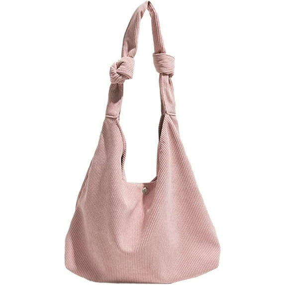Kukuzhu Womens Tote Bag Shoulder Bag Corduroy Messenger Bag Handbags Chic Hobo Bag Purses for Women Shopping Travel