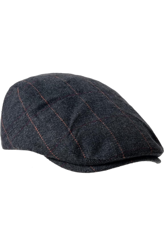 Wool Blend Flat Cap Classic Herringbone Ivy Gatsby Hat YZ30100