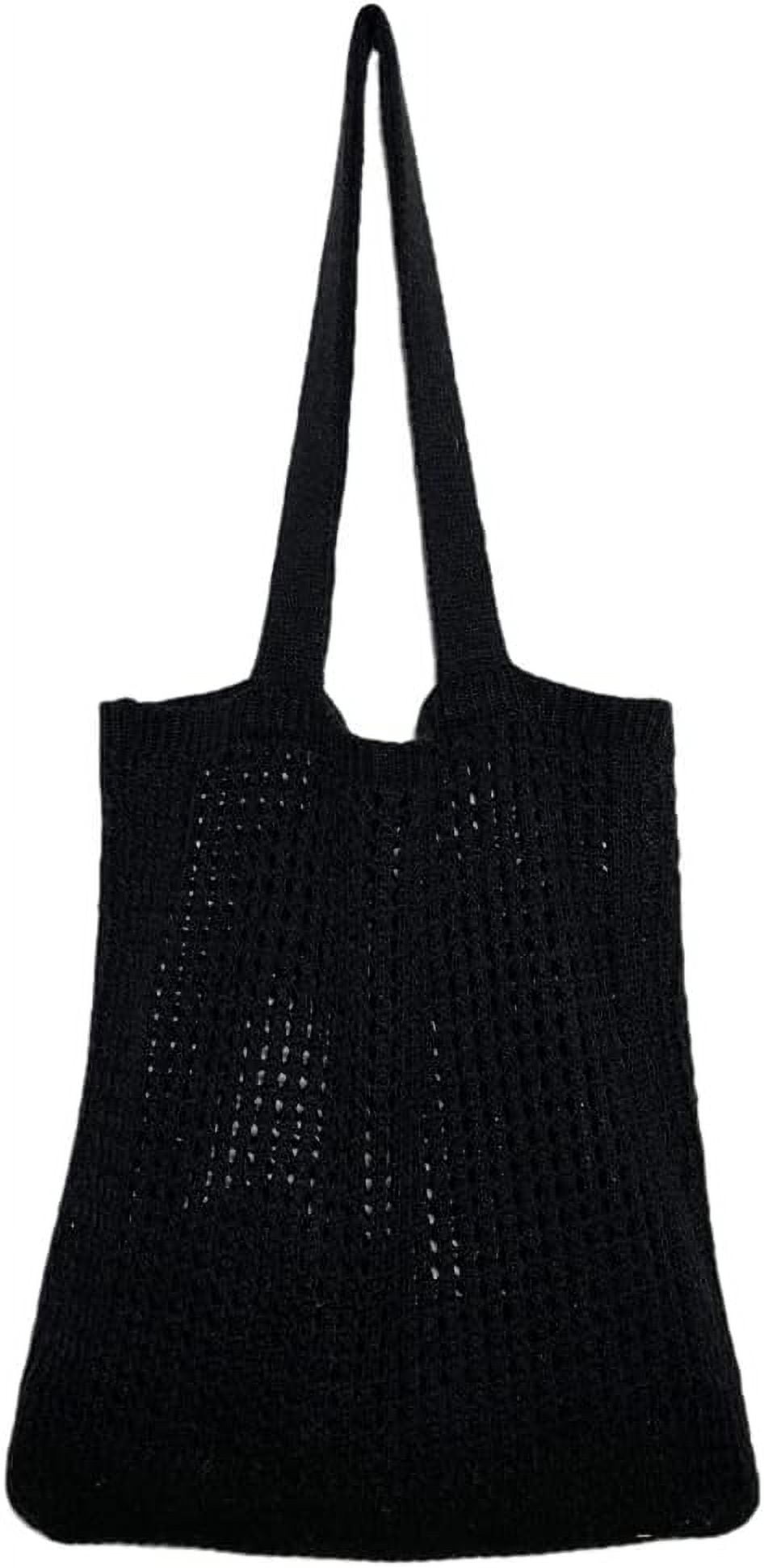 Kukuzhu Woven Hobo Bag for Women Shoulder Bag Knitted Hollow Handbag Purse Top Handle Large Totes for Summer Beach