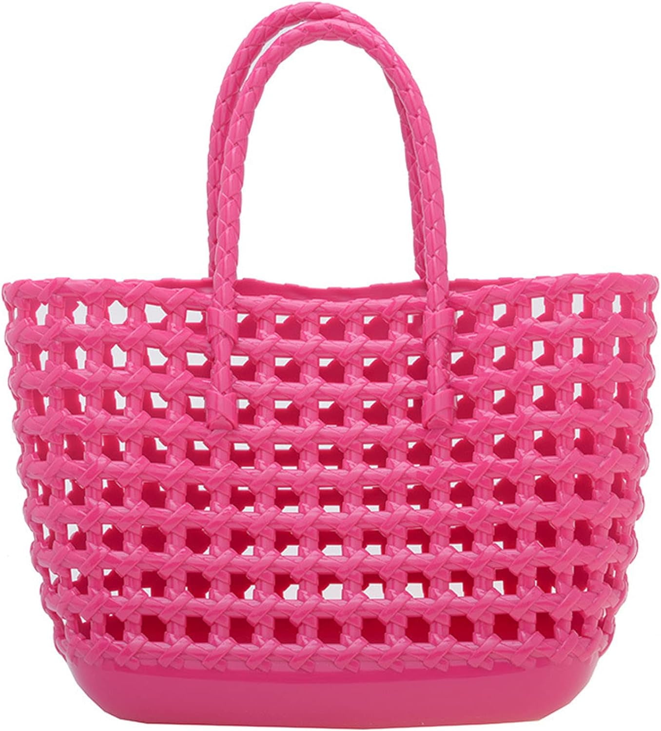 Kukuzhu Woven Jelly Bag Rubber Tote Bag Waterproof Travel Bags for Women Washable Totes Handbag for Sports Beach Pool Walmart