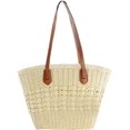 thumbnail image 1 of Kukuzhu Woven Straw Bag, Women Fashion Handmade Beach Shoulder Bag, Casual Large Summer Tote Bag, 1 of 6