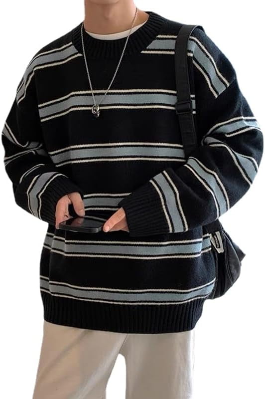 Kukuzhu Y2K Striped Sweaters Mens Fairy Grunge Jordan Ubuy