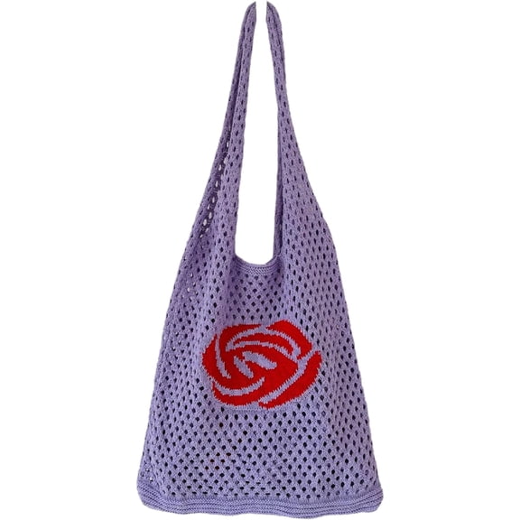 Kukuzhu Y2k Aesthetic Tote Bag Aesthetic Crochet Tote Bag Aesthetic Tote Bags Tote Bag Aesthetic Y2k Bag