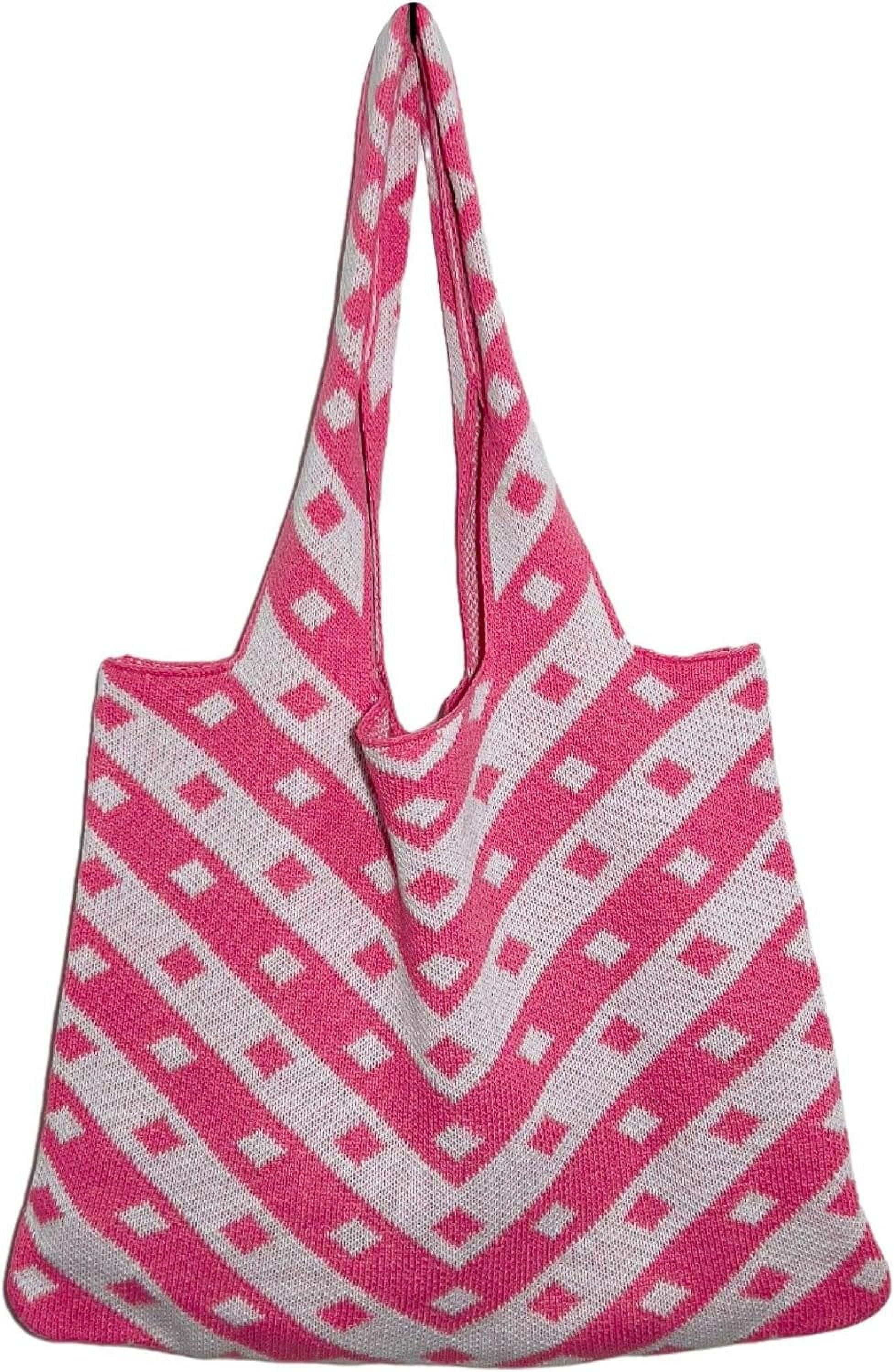 Kukuzhu Y2k Aesthetic Tote Bag Aesthetic Y2k Bag Crochet Tote Bag Aesthetic Tote Bags Aesthetic Y2k Purse
