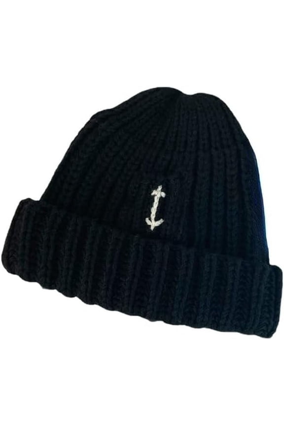 Y2k Beanie for Women Retro Crochet Hats Demon Beanies Knit Hat Grunge Emo Slouchy Warm Men Knitted Hats