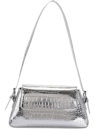Chanel Snow White Tweed Bead Iridescent Silver Evening Shoulder Flap Bag