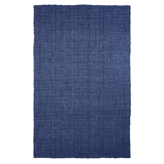 Kula Collection Hand Woven Jute Rug(6'x9')- Night Blue