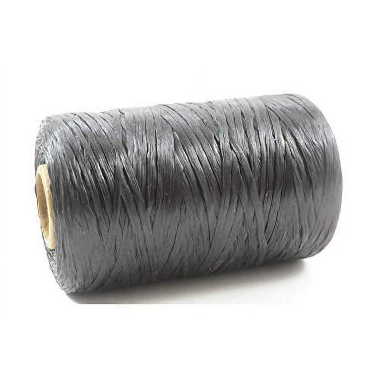 Kulay Artificial Deer Sinew Black Waxed Flat Poly Thread for