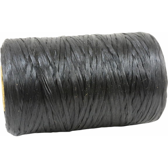 Kulay Artificial Deer Sinew Black Waxed Flat Poly Thread for Beading Craft and Sewing - 9 Color Variations (1 Spool, 5-Ply, 8 Oz, 300 Yards or 900 Feet)