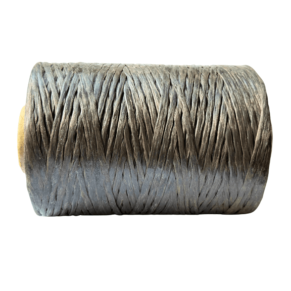 Kulay Artificial Deer Sinew Coffee Brown Waxed Flat Poly Thread for Beading Craft and Sewing (1 Spool, 5-Ply, 8 Oz, 300 Yards or 900 Feet)