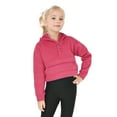 thumbnail image 1 of Girls Clothes Girls' Hoodies Sweatshirts with Pocket Fleece Warm Half Zipper Pullover Crop Top Long Sleeve Sweater for Teen Girls 6-12 Y, 1 of 8