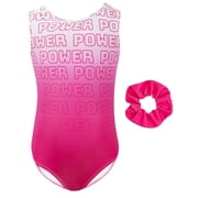 Gymnastics Leotards For Girls, Sleeveless Ballet Leotards For Girls Dance Gymnastic Outfits With Hairband, Pink