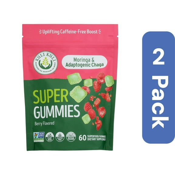 Kuli Kuli Moringa Chaga Gummy 60 pcs (Pack Of 2)