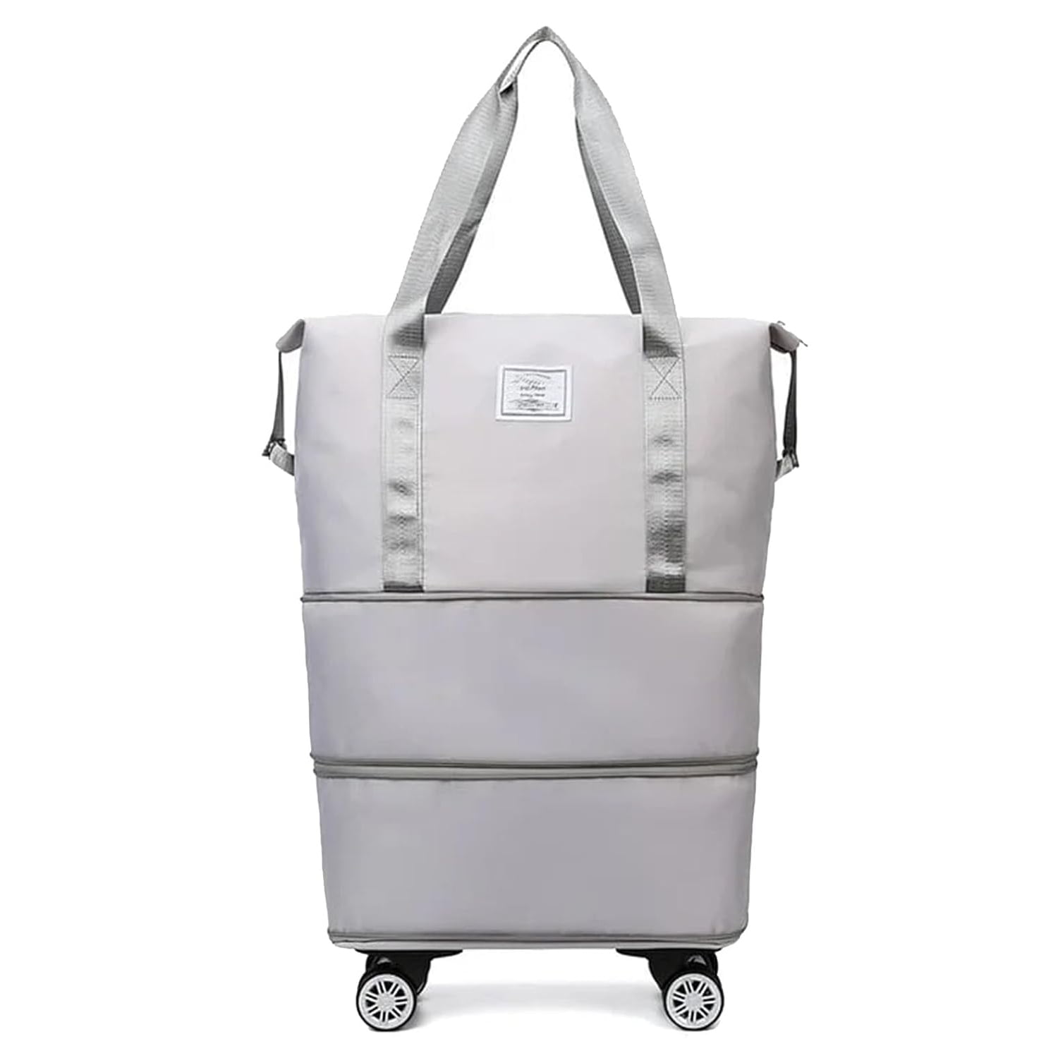 Kulken Travel Bag With Wheels - 2025 New Large Capacity Travel Bag - Universal Wheel Removable Gray