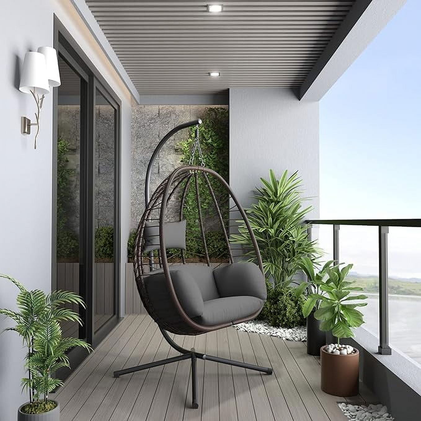 modern egg chair outdoor