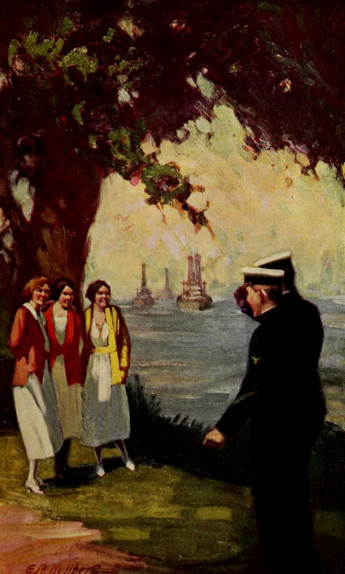Kullberg Lucky Bag 1924 At the Park Canvas Art - Kullberg (24 x 36)