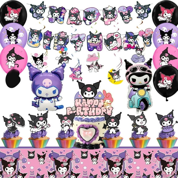 Kulomi Birthday Party Decorations, Kulomi Birthday Party Decorations - Kulomi Party Banners Balloons Cake Toppers Tablecloths etc. Kulomi Party Decorations for Girls Kulomi Party Supplies