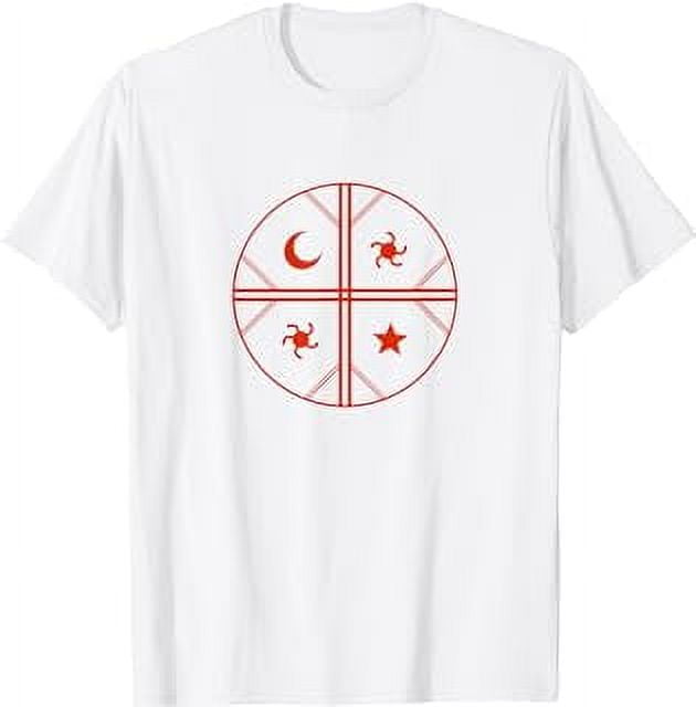 Kultrun Mapuche Shaman Drum Design Sun Moon Star Symbology T-Shirt ...