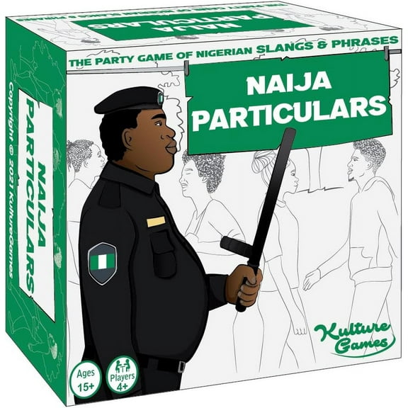Kulture Games Naija Particulars - The Party Game of Nigerian Slangs and Phrases Fun Card Game for Family, Party & Game Nights - Entertaining Nigerian Pidgin Card Game - Nigerian Gifts