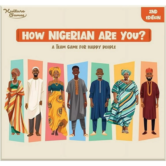 Kulture Games How Nigerian are You? Edition 2: The Classic Trivia Team Game on Nigeria's History, Culture, Destinations & Entertainment  A Nigerian Card Game for Family Game Nights