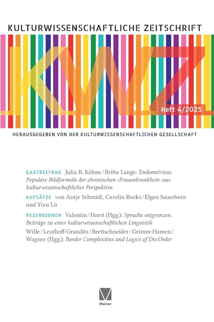 Kulturwissenschaftliche Zeitschrift 4/2025, (Paperback)