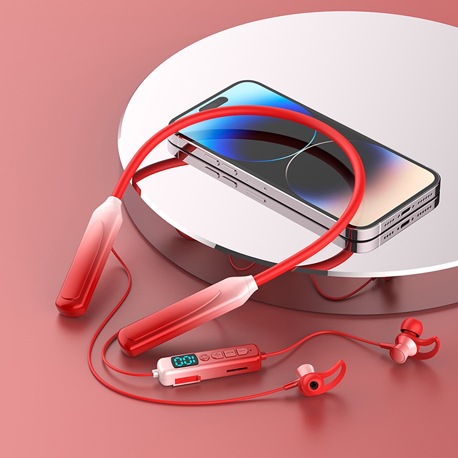 Kuluzego Bluetooth Headset, Neckband Bluetooth Headphones with