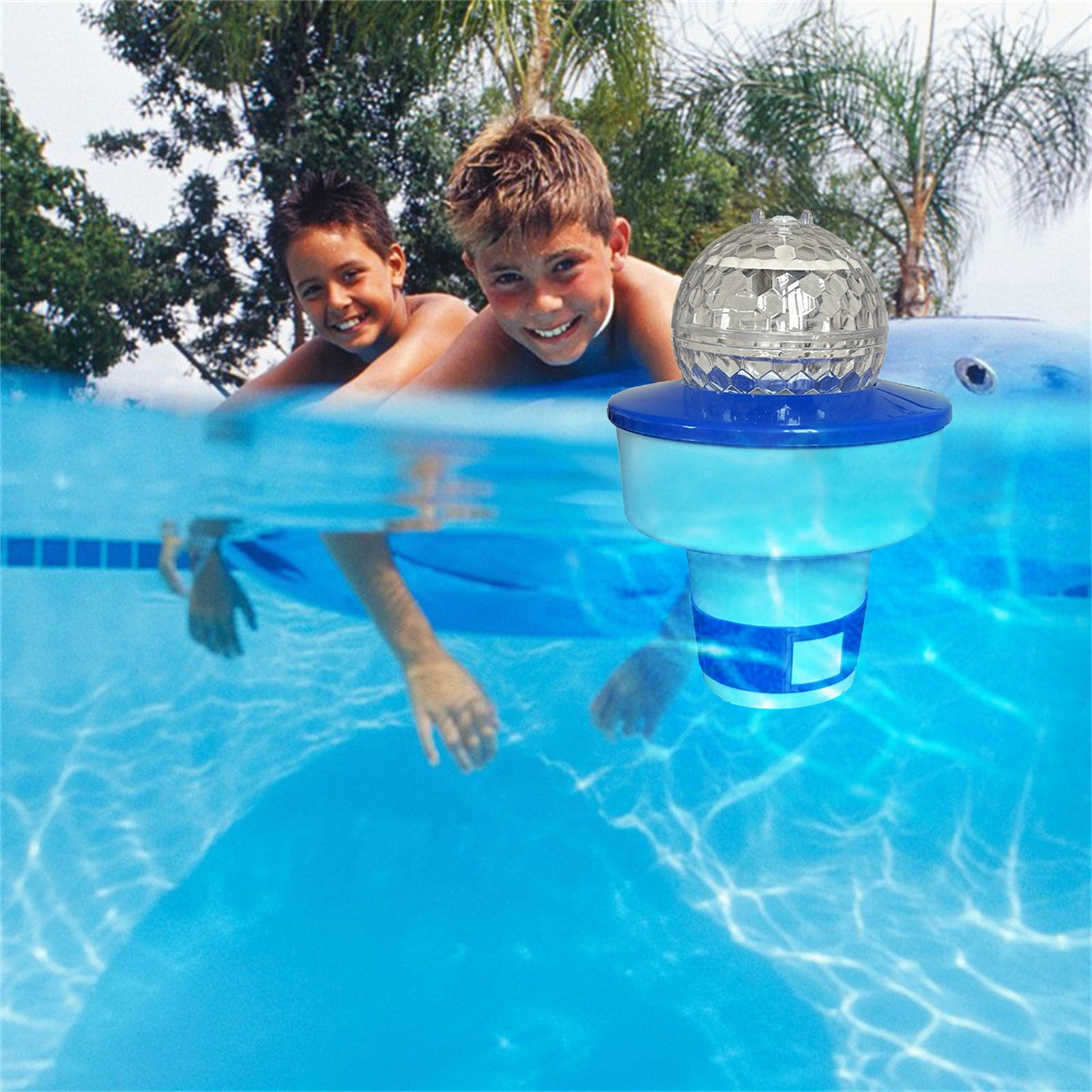Kuluzego Swimming Pool Float With Solar Ball Light, Floating
