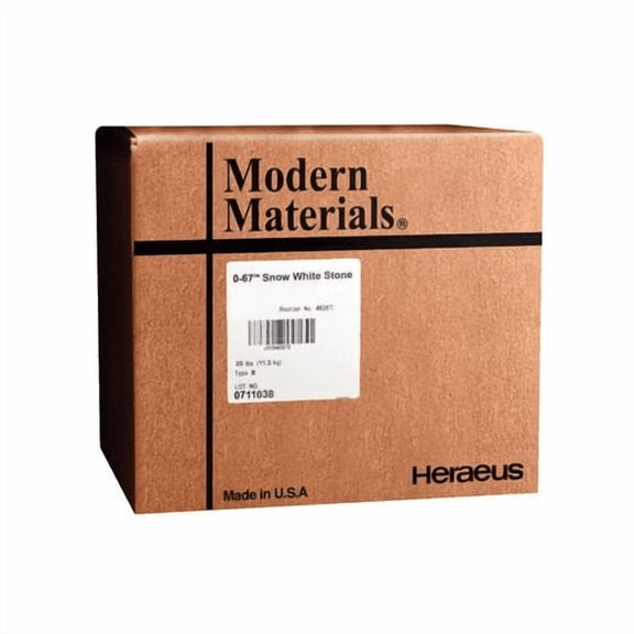 Kulzer 50046972 O-67 Modern Materials Snow White Model Orthodontic Stone 25 Lb