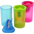 thumbnail image 1 of Kum 303.07.21 Polystyrene 1-Hole Inner Pencil Sharpener with Plastic Container, Colors Vary, 1 of 1