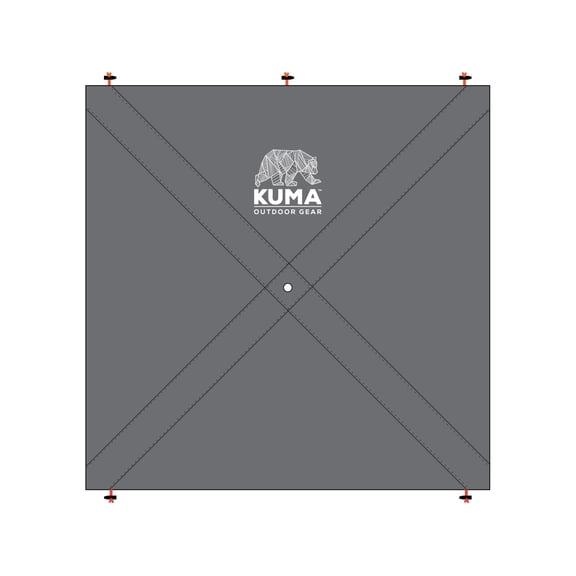Kuma Outdoor Gear Bear Den Gazebo Privacy Panels, Grey, 6ft 6in