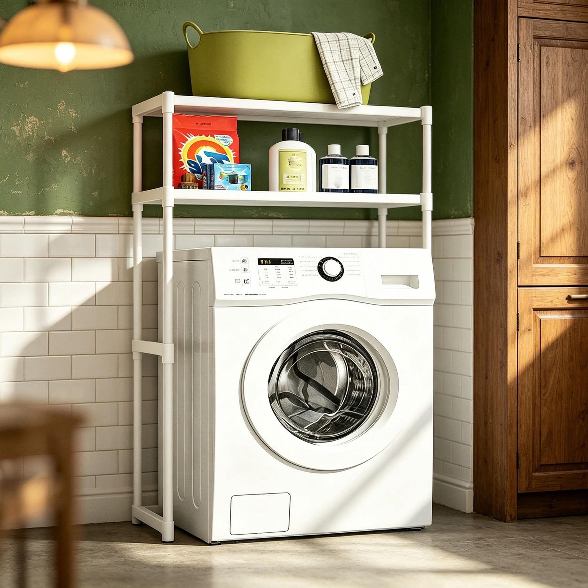 Kumamart Freestanding Over Washing Machine Shelf Multilayer Storage ...