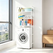 Kumamart Over Washing Machine Organizer Rack Freestanding Layer Storage Unit 1 Pack