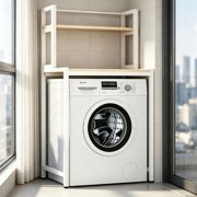 Kumamart Washing machine rack reinforced panel design spacesaving bathroom laundry organizer 1pack