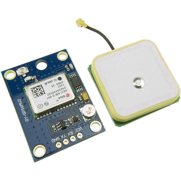 GPS Module GY-NEO6MV2 NEO-6M 3V-5V Flight Control Module with Ceramic Antenna and EEPROM for Single Chip Development Board APM 2.5