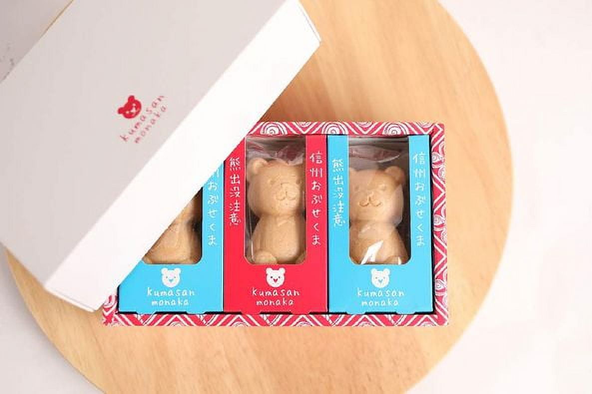 本物の Kumasan Monaka 120g/(3pc)日本栗庵 Paste Bean W/Sweet Wafer その他