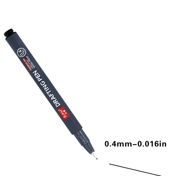 Kumdkd 0.4mm Water-Based Pen Quick Drying, Fine Line Art Tracing Pen, Non-Toxic Drawing Pen for Sketching, Painting, Hand Lettering