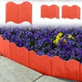 thumbnail image 1 of Kumdkd 10-Pack Red Plastic Garden Edging - DIY Flower Bed Border for Walkways & Courtyards, Easy-Install Decorative Fence, 1 of 6