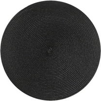 Kumdkd 15" Round Woven Placemats Set of 1 - Heat Resistant & Oil Proof Table Mats for Dining, Kitchen, Coffee Tables | Natural Ramie Fiber Waterproof Decor