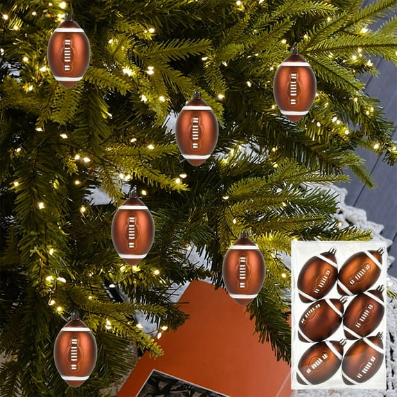 Kumdkd 2.75" Multi-Sport Christmas Ornament Set - Soccer & Basketball Themed Hanging Balls for Tree, Parties & Holiday Decor