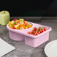thumbnail image 1 of Kumdkd 2-Compartment Silicone Sauce Container - Leakproof 6oz Food Storage with Lid | BPA-Free for Condiments & Camping Kitchen Organization, 1 of 6