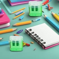 Kumdkd 2-Pack Clear Pencil Sharpeners - Candy Color, Portable & Safe