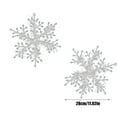 thumbnail image 1 of Kumdkd 2-Pack Shatterproof Snowflake Christmas Decorations - Premium Outdoor/Indoor Hanging Ornaments for Tree, Mantel & Porch Holiday Displays, 1 of 1